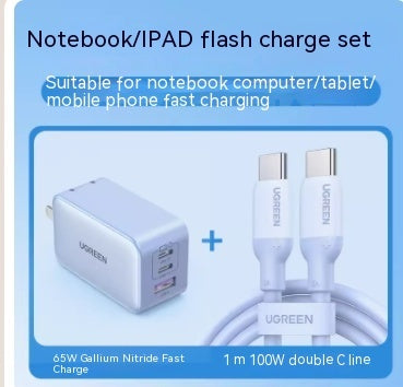 Green Connected Computer Air Dual Type C Multi Port USB Connector