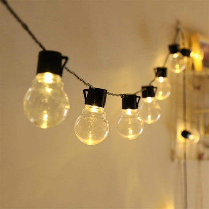 LED Solar Retro G45 Bulb Globe Outdoor Waterproof Ball Lighting Chain Courtyard Ornamental Festoon Lamp