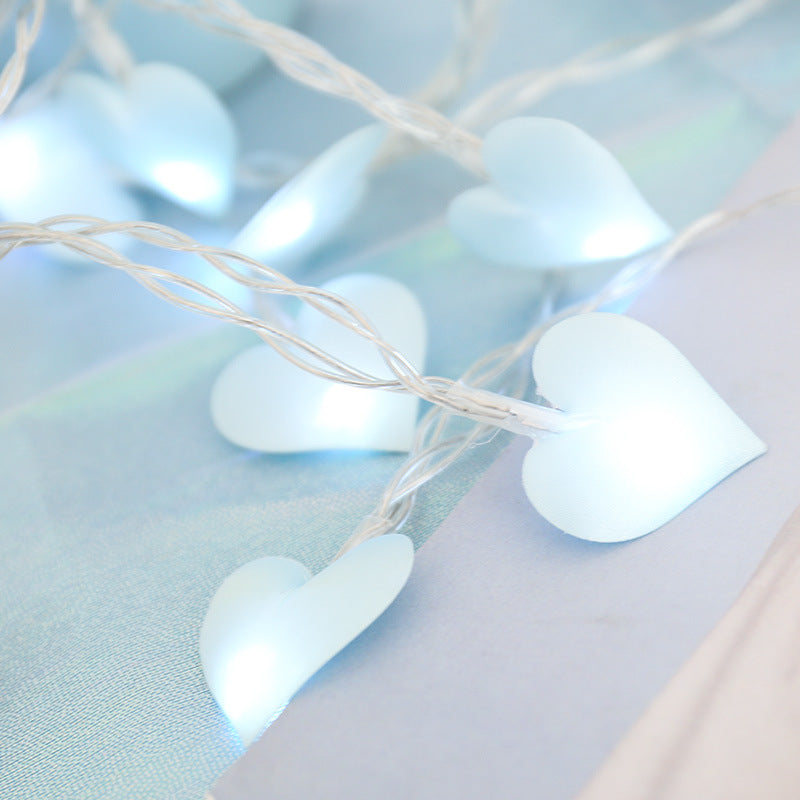 Led Lights Curtain Lights Fabric Peach Heart String Lights