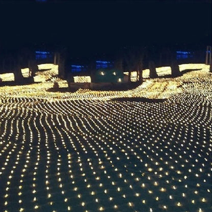 Christmas led lights string lights outdoor waterproof fishnet lights full of stars paved holiday lights wedding ins decorative lights