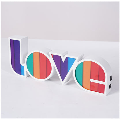 Decorative Lights Proposal Confession Holiday Arrangement English LOVE Letters LED Lights'