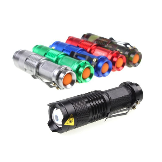 Strong Light Flashlight LED Zoom Mini Flashlight Outdoor Lighting