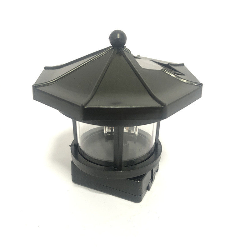 Solar Rotating Lighthouse Outdoor Courtyard Garden Lawn Decorative Lighting Landscape Light