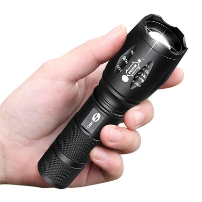 Aluminum Alloy Strong Light Flashlight 18650 Super Bright Outdoor Lighting T6 Flashlight