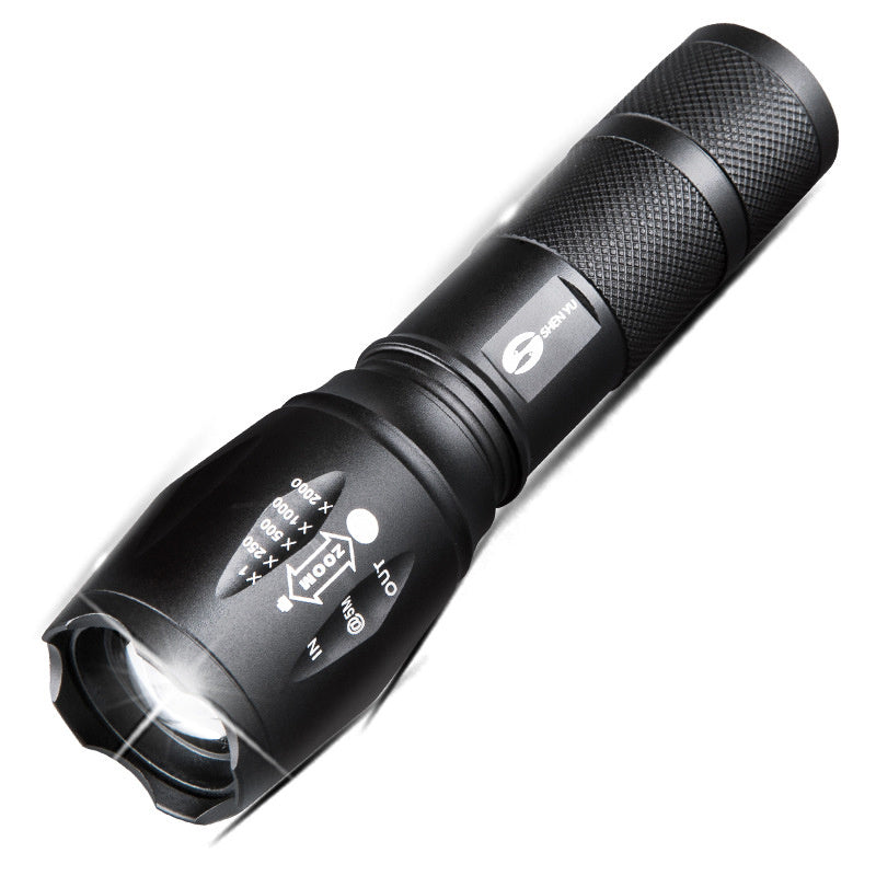 Aluminum Alloy Strong Light Flashlight 18650 Super Bright Outdoor Lighting T6 Flashlight