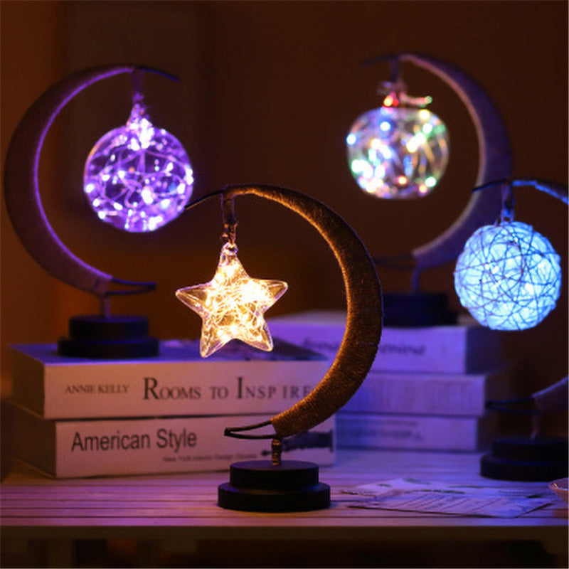 Led Modeling Lights Star Moon AppleChristmas Decoration Lights