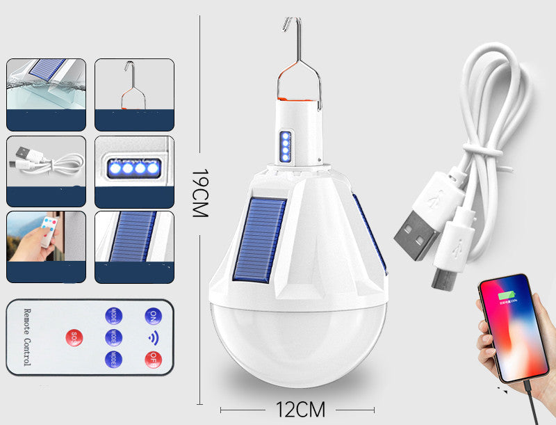 Rechargeable Bulbs Home Outdoor Super Bright Lighting Night Market