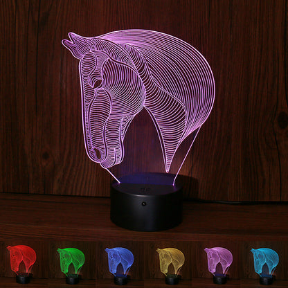 horse's head LED night lights