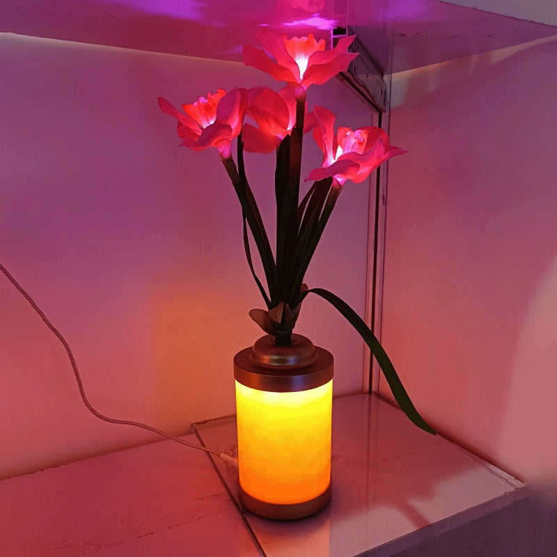 Flower Lamp Home Fashion Minimalist Creative USB Vase Light Home Decoration