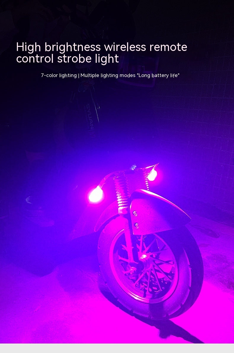 Waterproof Remote Control Motorcycle Flashing Lights UAV Outdoor Lighting Lamp