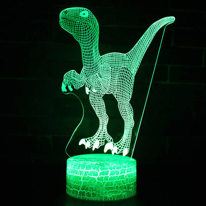 Dinosaur series colorful 3D night lights