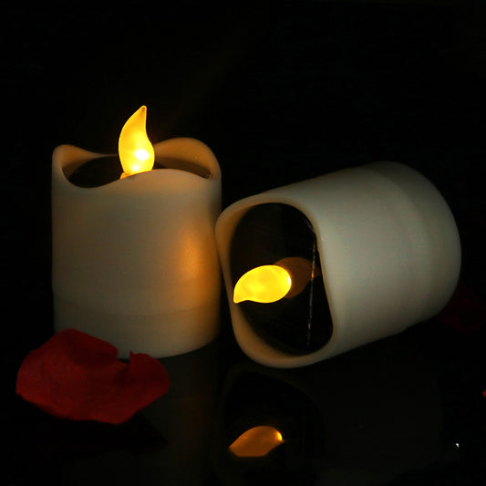 Creative Waterproof Solar Rechargeable Candle Light Home