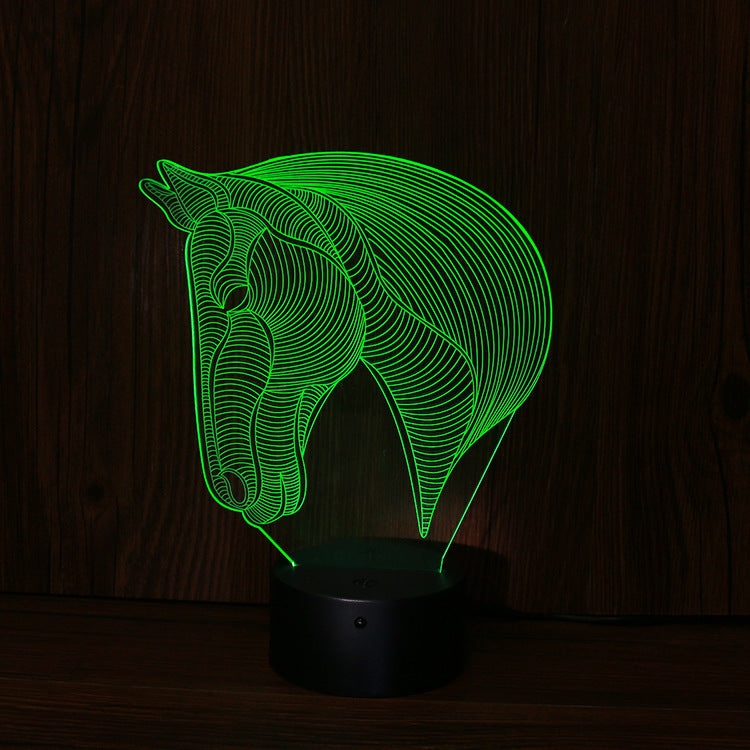 horse's head LED night lights