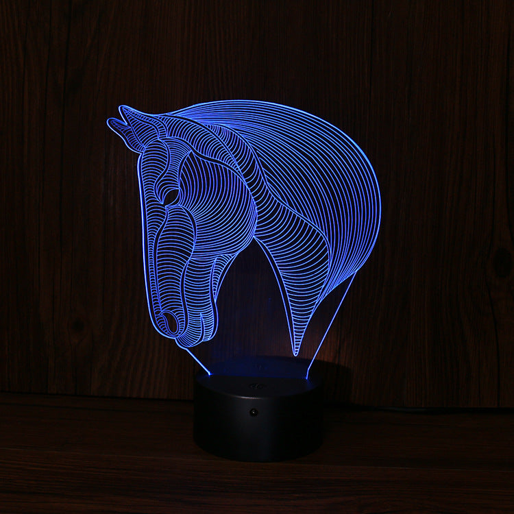 horse's head LED night lights