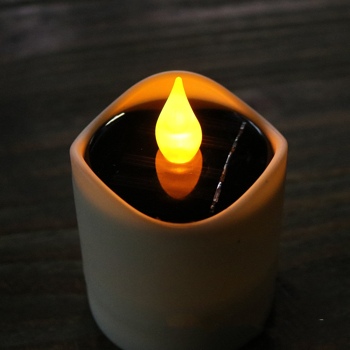 Creative Waterproof Solar Rechargeable Candle Light Home