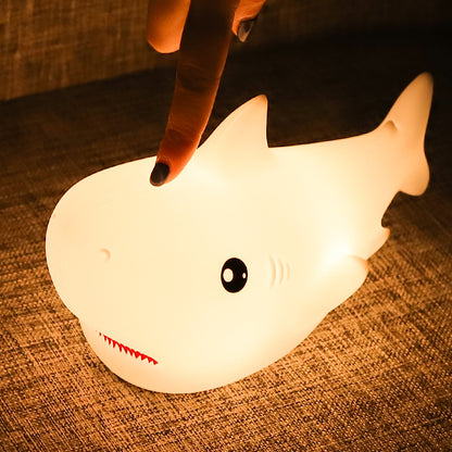 Home Creative Ocean Shark Silicone Night Light