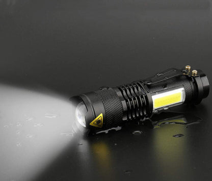 Mini Aluminum Alloy Strong Light Flashlight Outdoor Lighting