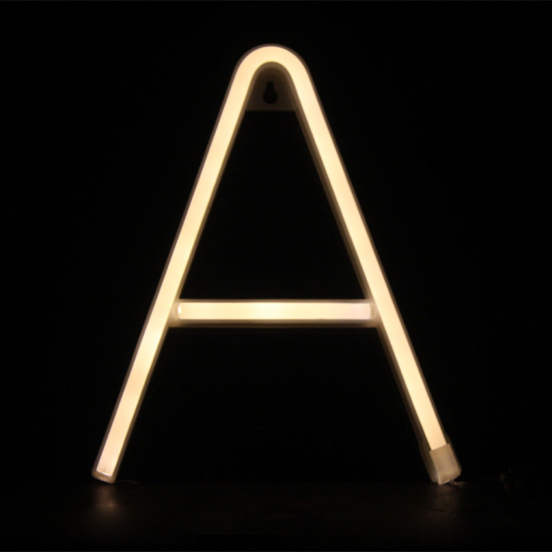 Led English letter light