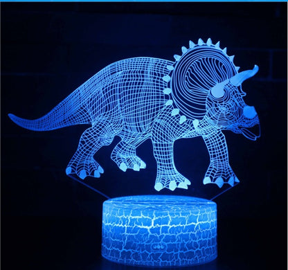 Dinosaur series colorful 3D night lights