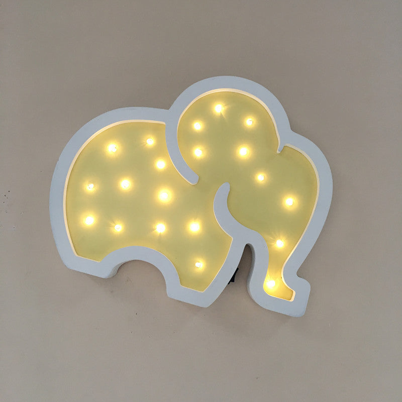 Baby elephant LED night light