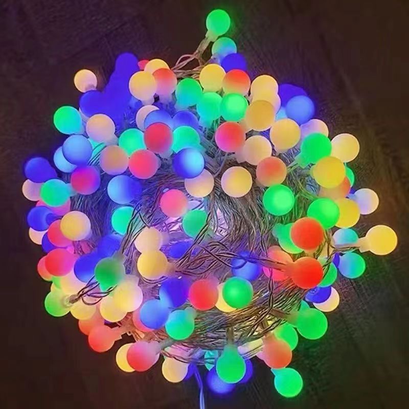 LED Frosted Small Balls Lighting Chain Canopy Tent Atmosphere Lighting Chain