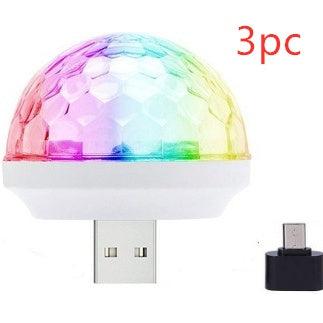 Light Stage Effect USB 5V Disco Ball DJ Party Holiday Lighting Christmas Projector