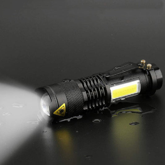 Mini Aluminum Alloy Strong Light Flashlight Outdoor Lighting