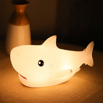 Home Creative Ocean Shark Silicone Night Light