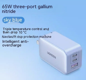 Green Connected Computer Air Dual Type C Multi Port USB Connector