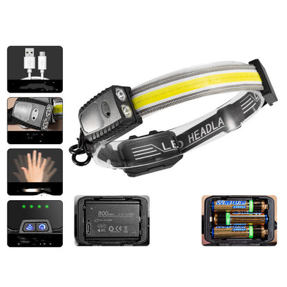 New Headlamp Outdoor Fishing Running Lamp Home Emergency Lighting